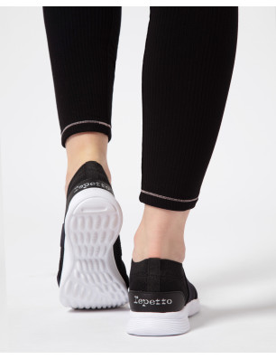 Dance Sneakers Ruban Noires Repetto V087R - Fame la maison de la danse