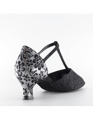 Chaussures danse de salon black silver 4/14 Lidmag - fame la maison de la danse
