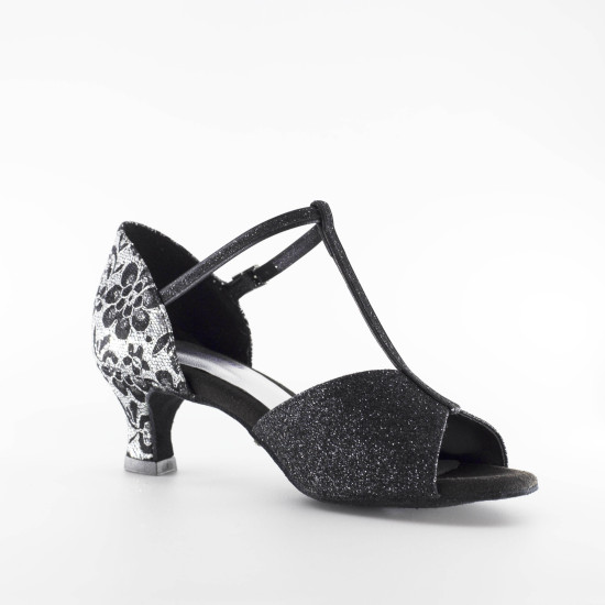 Chaussures danse de salon black silver 4/14 Lidmag - fame la maison de la danse