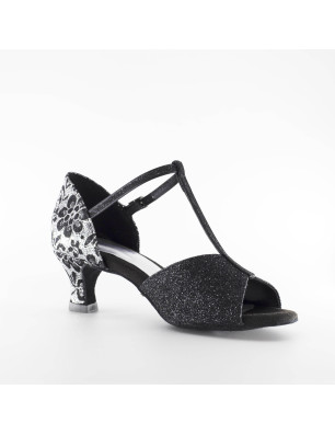 Chaussures danse de salon black silver 4/14 Lidmag - fame la maison de la danse