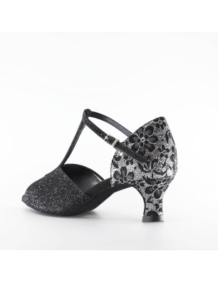 Chaussures danse de salon black silver 4/14 Lidmag - fame la maison de la danse