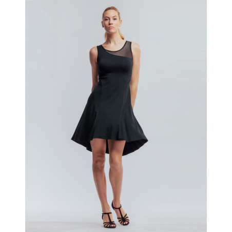 Robe de danse noire avec tulle - DORIA Temps Danse - FAME LA MAISON DE LA DANSE