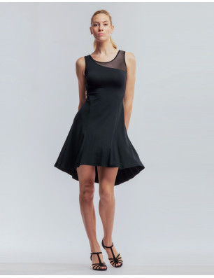 Robe de danse noire avec tulle - DORIA Temps Danse - FAME LA MAISON DE LA DANSE