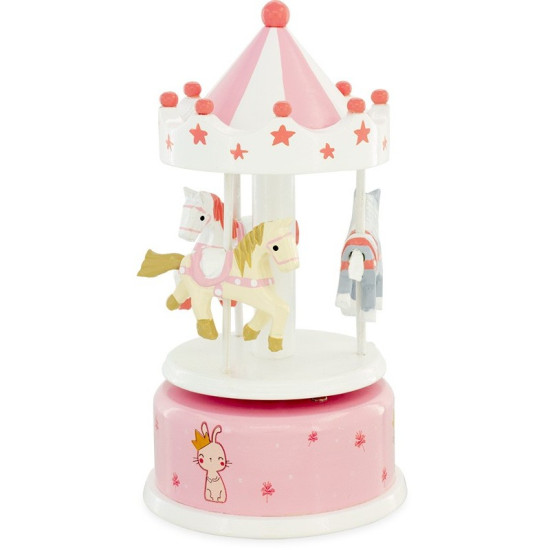 Carrousel musical rose et blanc Ulysse 4113 - FAME LA MAISON DE LA DANSE