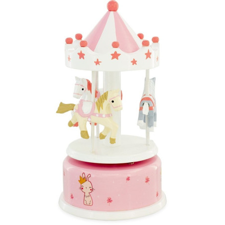 Carrousel musical rose et blanc Ulysse 4113 - FAME LA MAISON DE LA DANSE