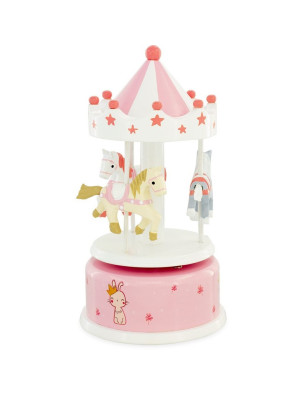 Carrousel musical rose et blanc Ulysse 4113 - FAME LA MAISON DE LA DANSE