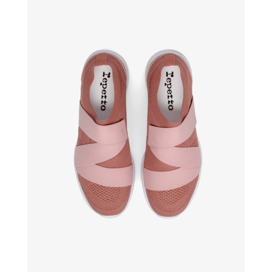 Dance Sneakers ruban Terracotta Repetto V087R - FAME LA MAISON DE LA DANSE