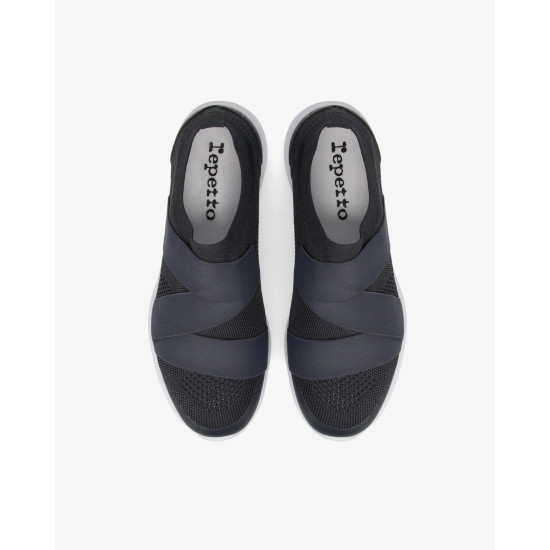Dance Sneakers ruban Anthracite Repetto V087R - FAME LA MAISON DE LA DANSE
