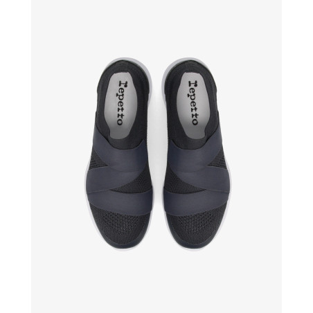 Dance Sneakers ruban Anthracite Repetto V087R - FAME LA MAISON DE LA DANSE