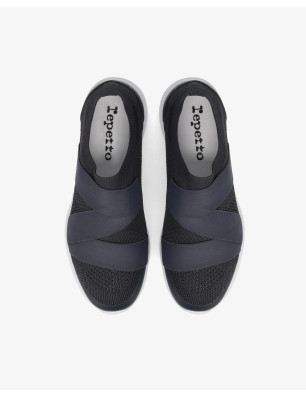Dance Sneakers ruban Anthracite Repetto V087R - FAME LA MAISON DE LA DANSE