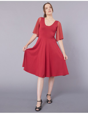 Robe de danse avec tulle DOTTY - Temps Danse - FAME LA MAISON DE LA DANSE