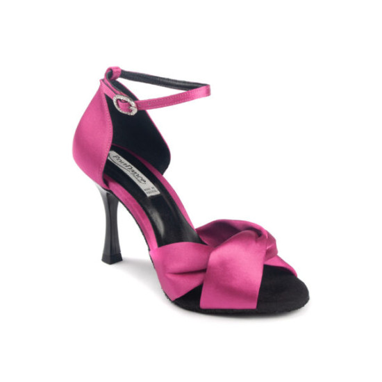 Chaussures PD509 Fuchsia Satiné - Portdance - FAME LA MAISON DE LA DANSE
