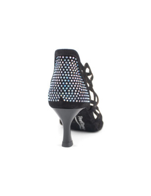 Chaussures PD814 Nubuck Noir Strass - Portdance - FAME LA MAISON DE LA DANSE