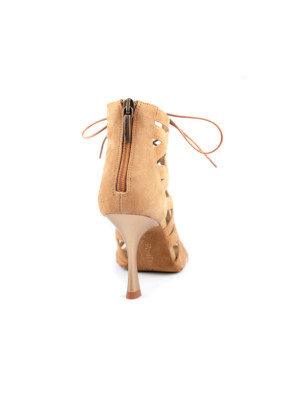 Chaussures Portdance PD804 NET Cuir Nubuck Camel - FAME LA MAISON DE LA DANSE