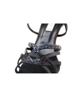 Chaussures Portdance PD800 Noir Satiné et Pailleté - FAME LA MAISON DE LA DANSE