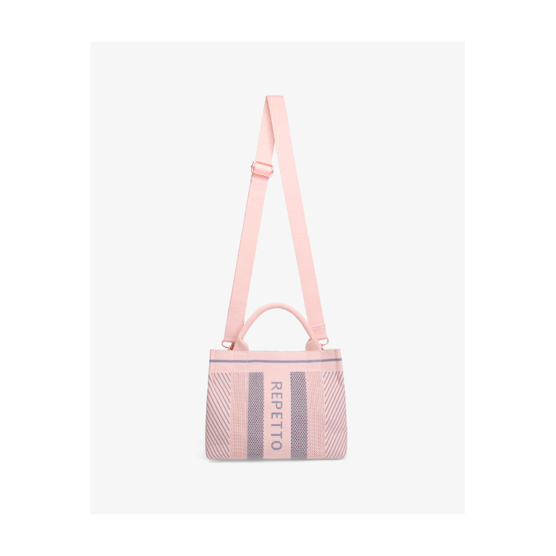Petit Cabas Rose et Gris Repetto B0380TR