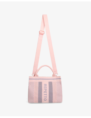 Petit Cabas Rose blush et Gris petit rat Repetto B0380TR - FAME LA MAISON DE LA DANSE