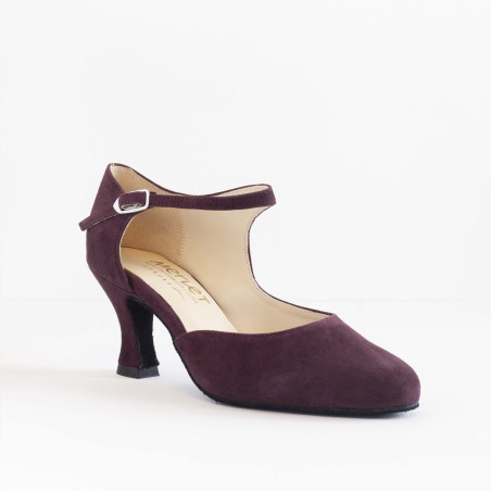 Chaussures Betterave Velours - Merlet CHACHA 1404-245 - FAME LA MAISON DE LA DANSE
