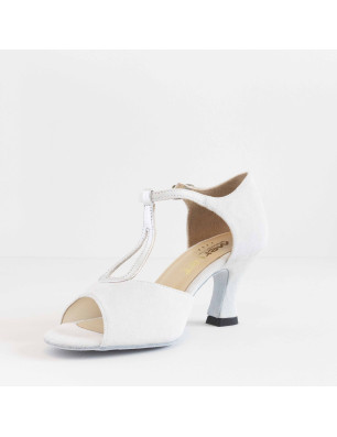 Chaussures Argent Blanc Merlet JULINE3 1404-916 - FAME La Maison De La Danse