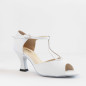Chaussures Argent Blanc Merlet JULINE3 1404