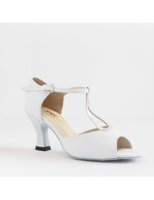 Chaussures Argent Blanc Merlet JULINE3 1404-916 - FAME La Maison De La Danse