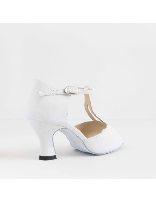 Chaussures Argent Blanc Merlet JULINE3 1404-916 - FAME La Maison De La Danse