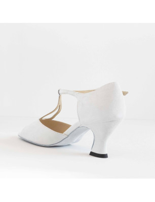 Chaussures Argent Blanc Merlet JULINE3 1404-916 - FAME La Maison De La Danse
