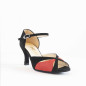 Chaussures Noires Rouges Merlet SAPHIR 1404