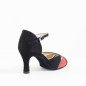 Chaussures Noires Rouges Merlet SAPHIR 1404