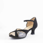 Chaussures noires argentées Merlet KALIS 1404