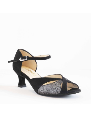 Chaussures noires argent Merlet KALIS12-1404 - FAME LA MAISON DE LA DANSE