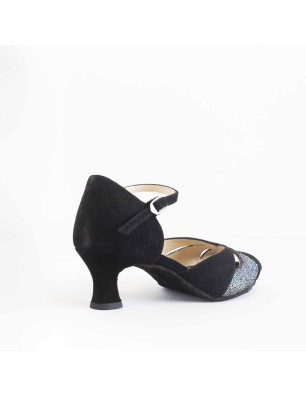 Chaussures noires argent Merlet KALIS12-1404 - FAME LA MAISON DE LA DANSE