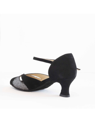 Chaussures noires argent Merlet KALIS12-1404 - FAME LA MAISON DE LA DANSE