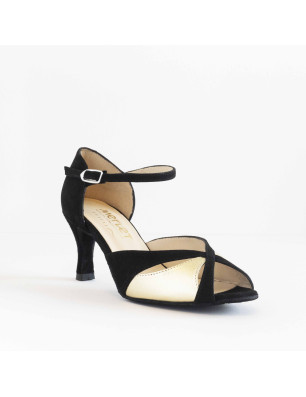 Chaussures noires dorées Merlet SAPHIR6-1404 - FAME LA MAISON DE LA DANSE