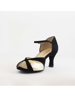 Chaussures noires dorées Merlet SAPHIR6-1404 - FAME LA MAISON DE LA DANSE