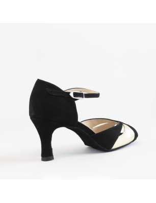 Chaussures noires dorées Merlet SAPHIR6-1404 - FAME LA MAISON DE LA DANSE