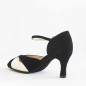 Chaussures noires dorées Merlet SAPHIR6-1404