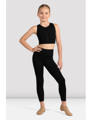 Haut court zippé Shan pour fille Crop Top Bloch CZ4245 - FAME LA MAISON DE LA DANSE