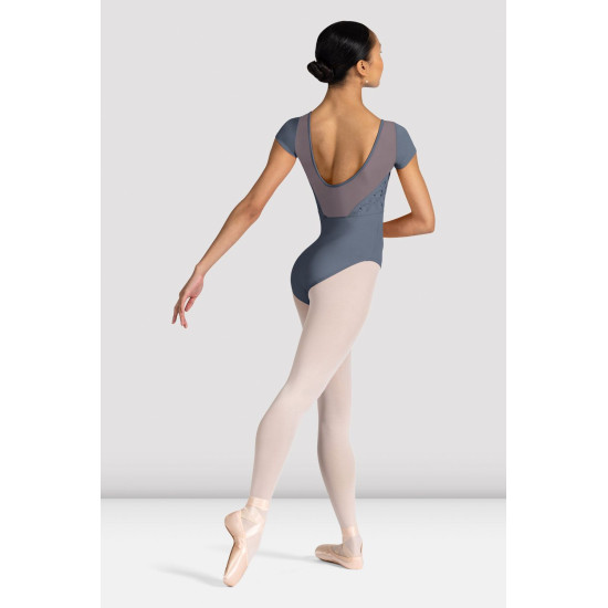 Justaucorps à mancherons floral Aster pour femme Bloch L3352 - FAME LA MAISON DE LA DANSE