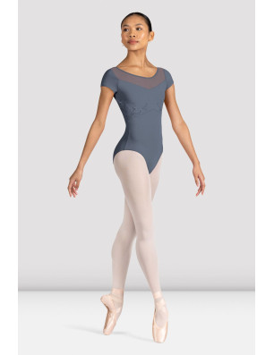 Justaucorps à mancherons floral Aster pour femme Bloch L3352 - FAME LA MAISON DE LA DANSE