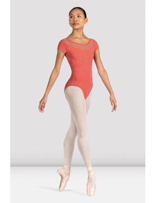 Justaucorps à mancherons floral Aster pour femme Bloch L3352 - FAME LA MAISON DE LA DANSE