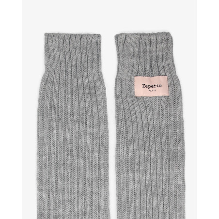 Guêtres gris chiné clair Logo Repetto A0201-293 - FAME LA MAISON DE LA DANSE