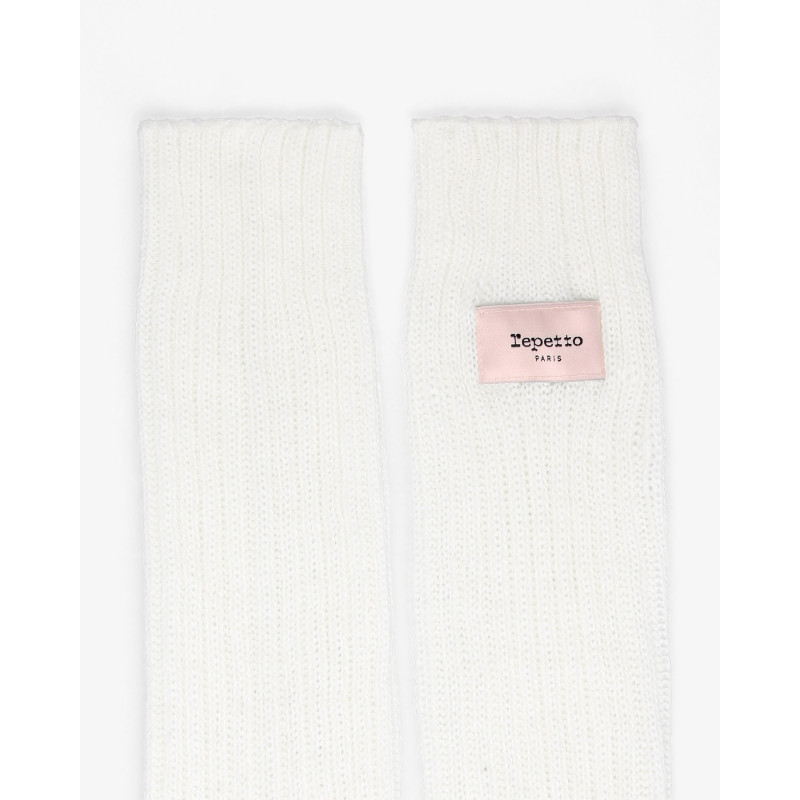 Guêtres blanches Logo Repetto A0201