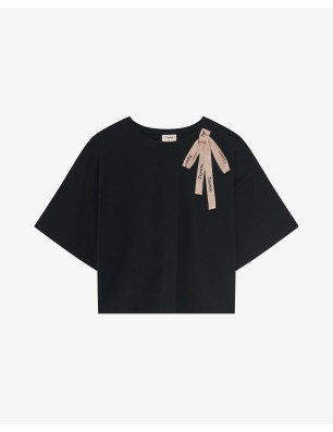 T-shirt à nœud épaule Repetto S0679 - FAME LA MAISON DE LA DANSE