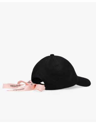 Casquette noire avec ruban logo Repetto A0203R - FAME LA MAISON DE LA DANSE