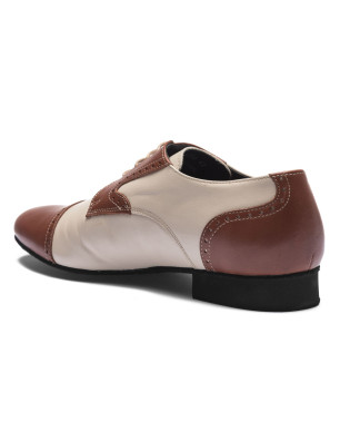Chaussures de danse Homme MIGUEL Rumpf 2156 BROWN BEIGE - FAME LA MAISON DE LA DANSE