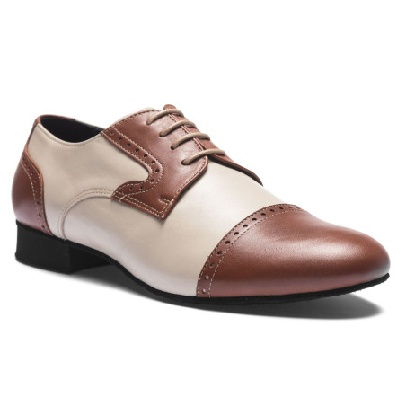 Chaussures de danse Homme MIGUEL Rumpf 2156 BROWN BEIGE - FAME LA MAISON DE LA DANSE