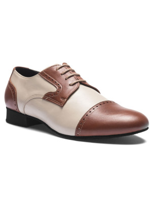 Chaussures de danse Homme MIGUEL Rumpf 2156 BROWN BEIGE - FAME LA MAISON DE LA DANSE