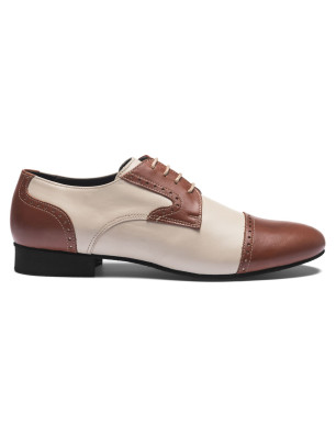 Chaussures de danse Homme MIGUEL Rumpf 2156 BROWN BEIGE - FAME LA MAISON DE LA DANSE