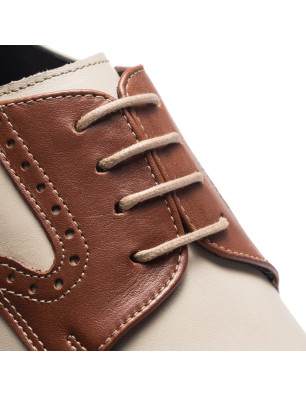 Chaussures de danse Homme MIGUEL Rumpf 2156 BROWN BEIGE - FAME LA MAISON DE LA DANSE